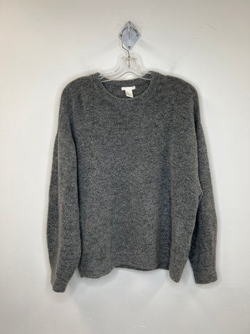 H&M Grey Knitted Long-Sleeve Sweater (M)