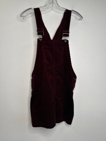 Forever21 Merlot Corduroy Overall Skirt (S)