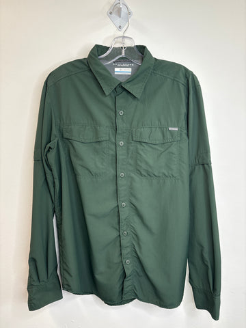 Columbia Omni-Shade Sun Protection Button-Up Long-Sleeve Shirt (M)