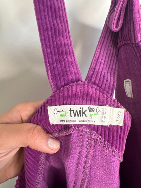 Twik Corduroy Overalls Dress (XS)