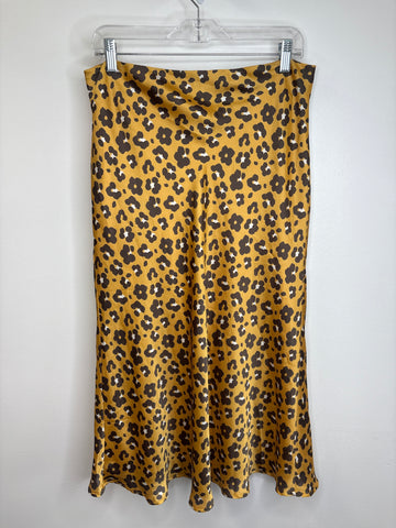 4Sienna Leopard Print Midi Skirt (L)