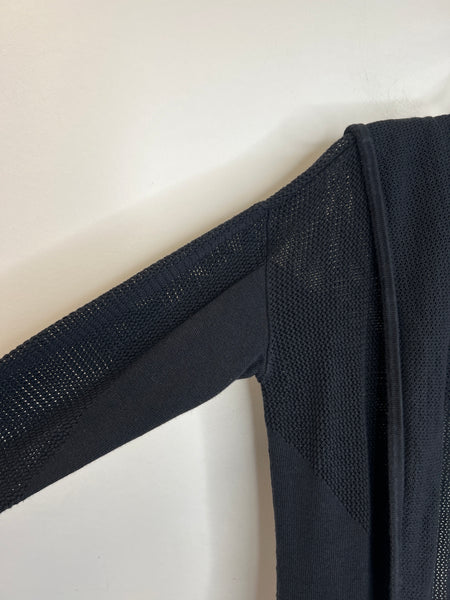 Lululemon Black Knitted Long-Sleeve Hoodie (S)