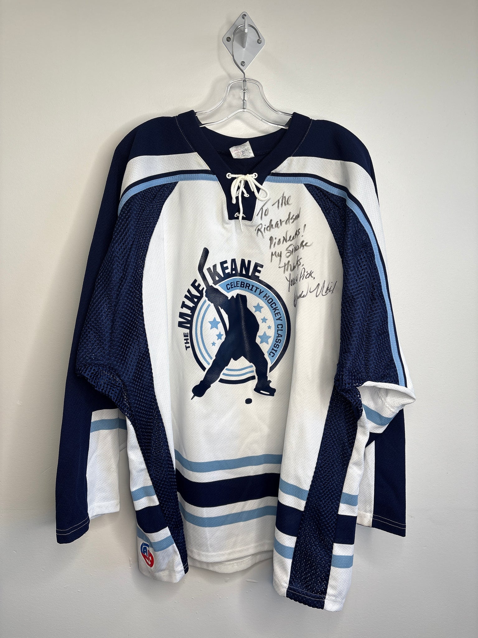 Athletic Knit The Mike Keane Celebrity Hockey Classic Noel SIGNED Hockey Jersey (XL)