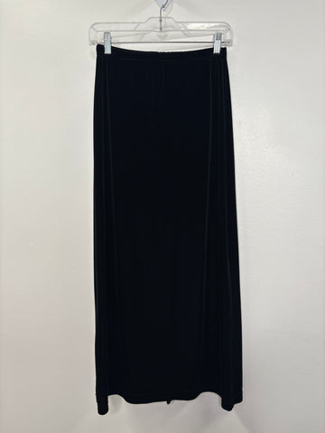 Vintage Gloria Vanderbilt Velvet Maxi Back Slit Skirt (S)
