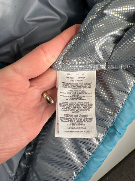 Columbia Baby Blue Down Filled Winter Puff Jacket (XL)