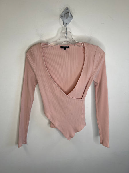 TopShop Soft Pink Long Sleeve Top (4)