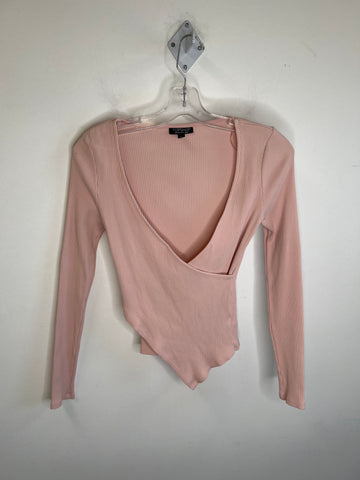 TopShop Soft Pink Long Sleeve Top (4)