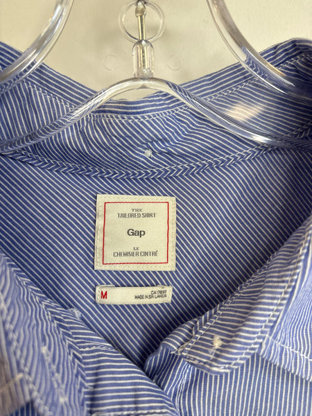 Gap Long-Sleeve Button-Down Cotton Blouse (M)