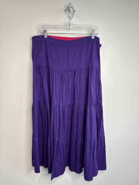 The Paragon Reversible Cotton Tiered-Skirt (L)
