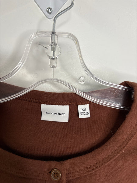 Sunday Best Long Sleeve Cropped Top (XS)