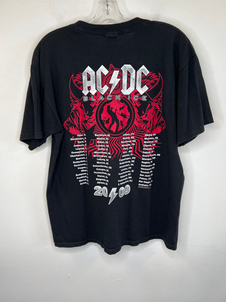 ACDC Rock N Roll Train 2009 Concert Graphic T-shirt (L)