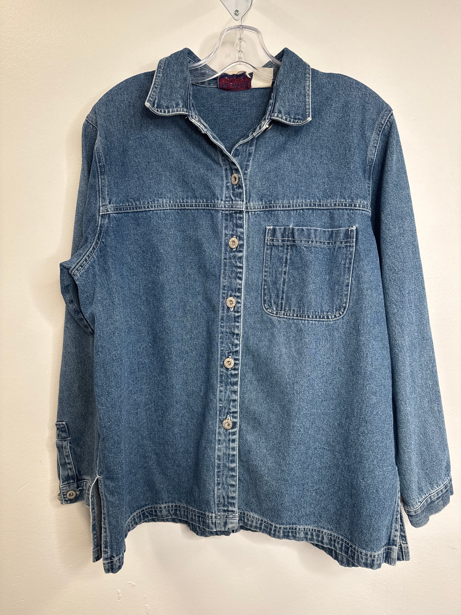 Vintage Nevada Denim Button-Up Long-Sleeve Shirt (18)