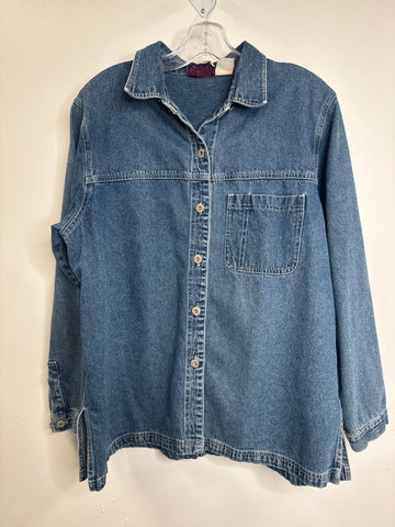 Vintage Nevada Denim Button-Up Long-Sleeve Shirt (18)