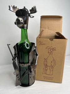 Handcrafted Moose Hunter Wine Presenter