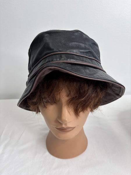Coach Leather Bucket Hat (S)