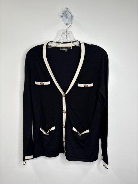 Melanie Lyne Button-Up Cardigan Sweater (S)