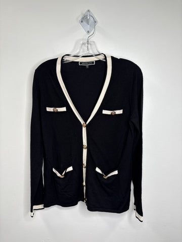 Melanie Lyne Button-Up Cardigan Sweater (S)