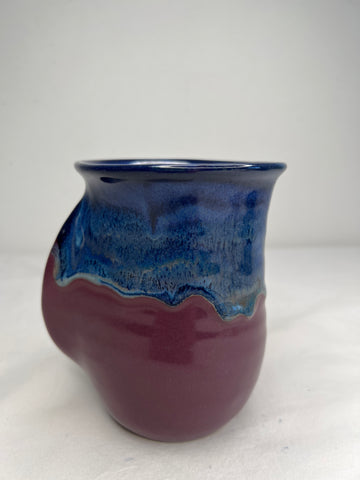 Neher Handmade Two Toned Blue/Purple Ombre Ceramic Coffee Mug