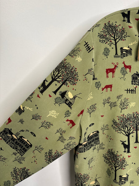 Erin London Early Spring Scenery Full Zip Long Sleeve Shirt