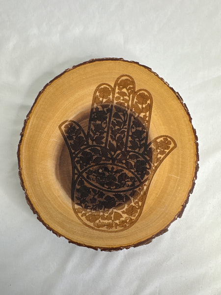 Bud Hand Circle Wooden Board