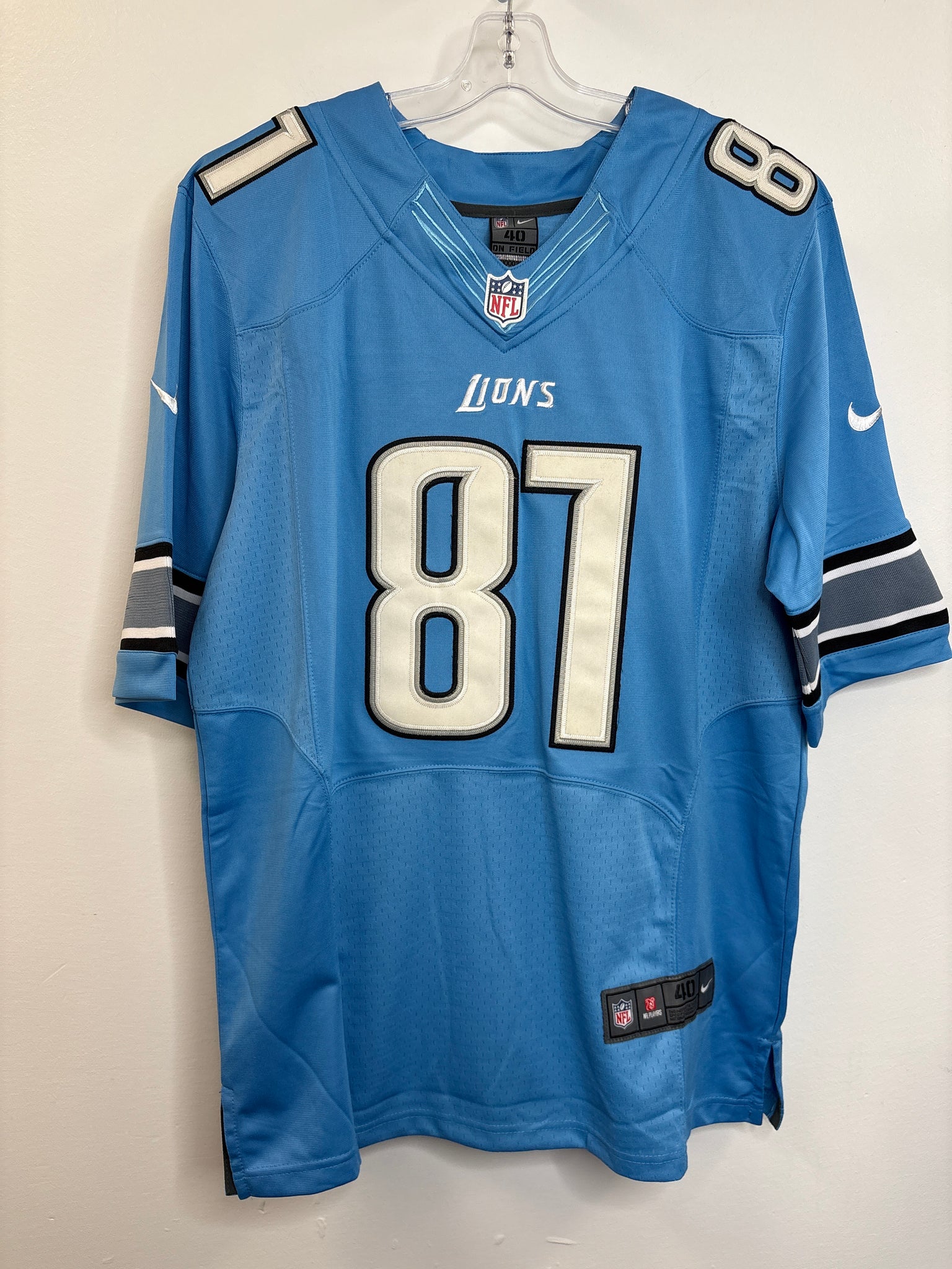 NFL Nike Detroit Lions #87 Calvin Johnson Football Jersey (40)