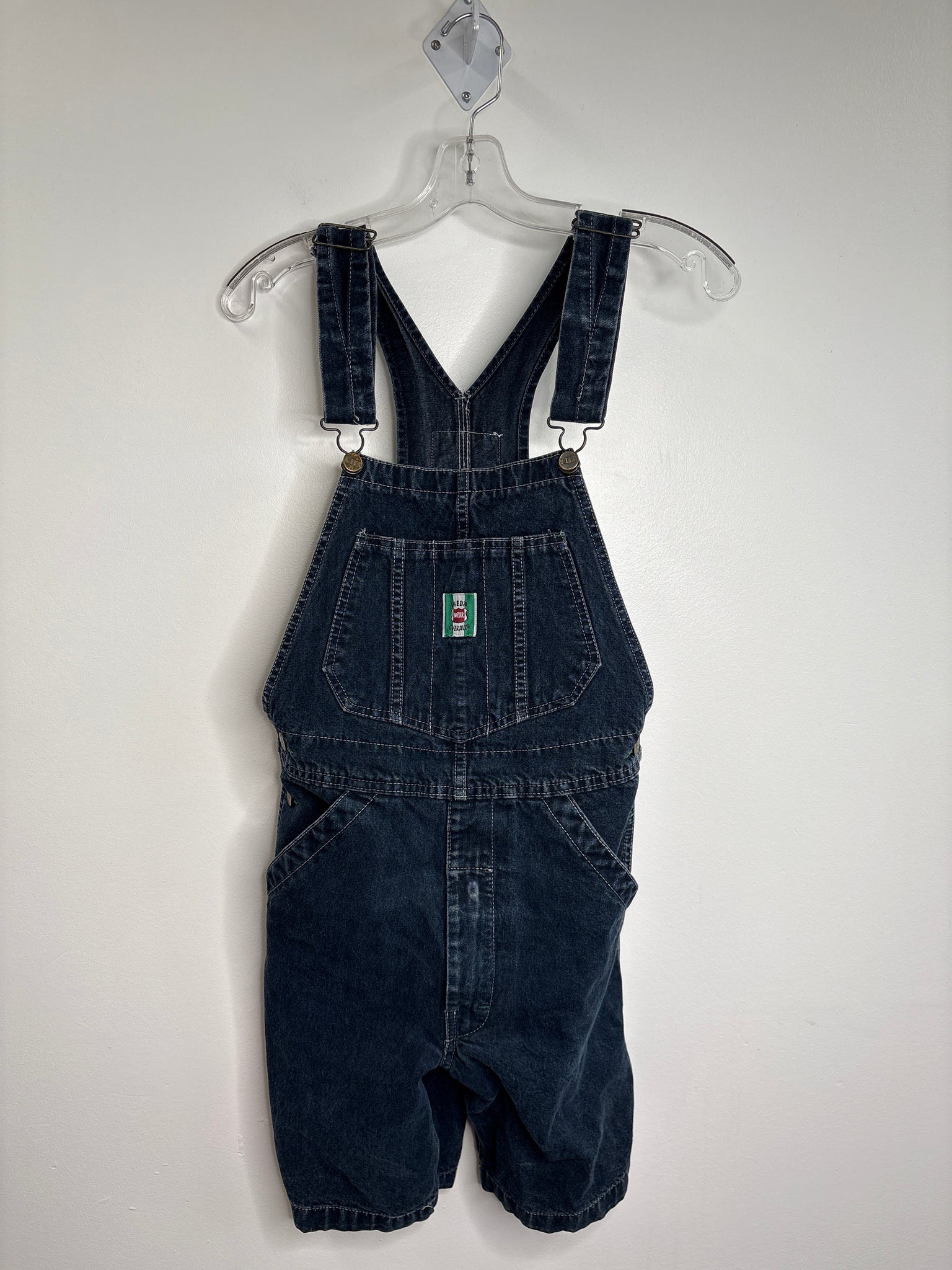 Vintage Ikeda Overalls Denim Shortalls (XS)