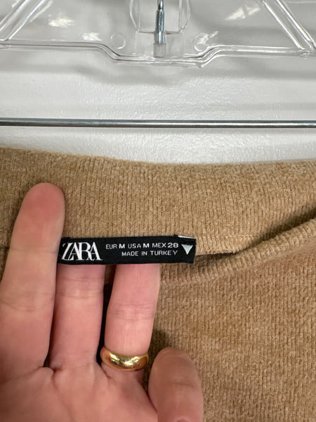 Zara Cotton-Blend Pencil Skirt (M)
