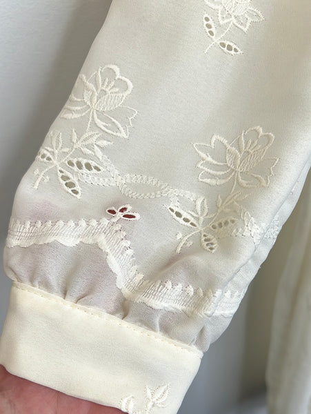 Vintage Sandi-Gale Floral Sheer Dress