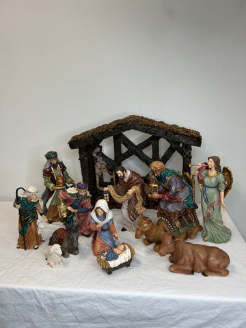 Kirkland Hand Painted Nativity Set