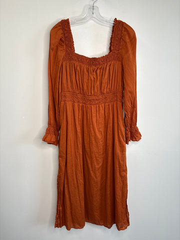 Gap Cotton Double Slit Maxi Empire Dress (L)