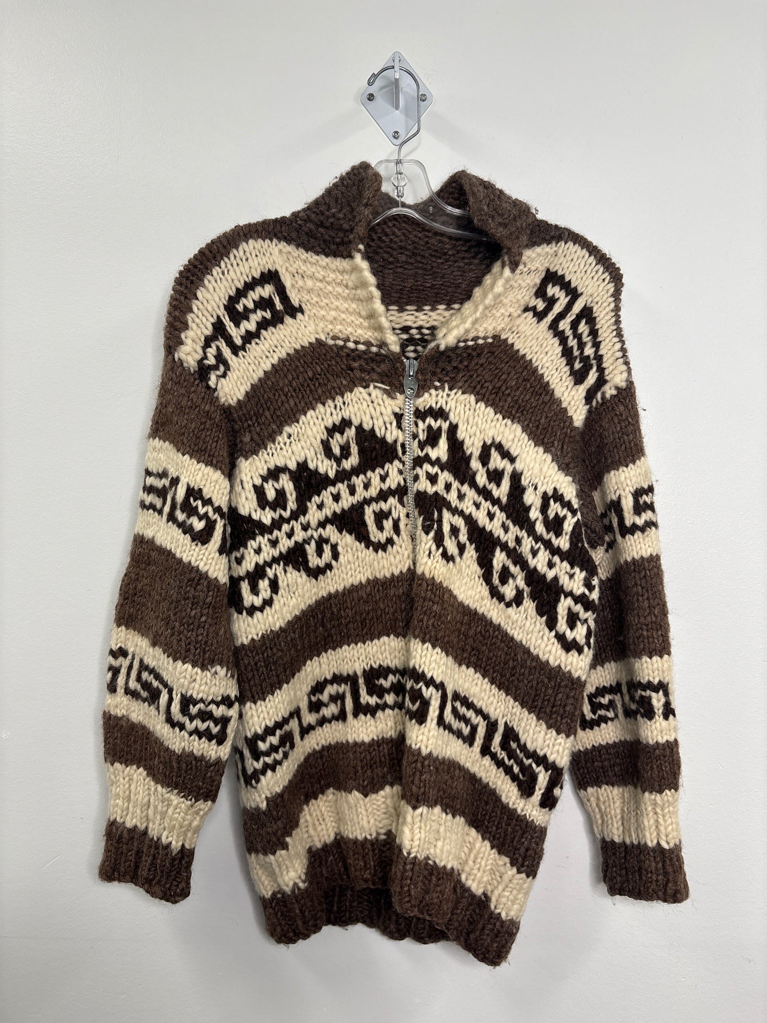 Vintage Talon Cowichan Style Thick Wool Zip-Up Jacket