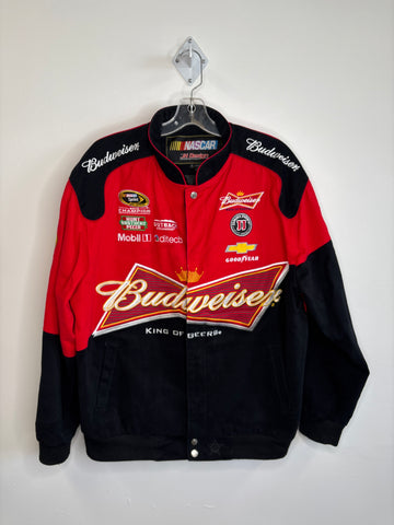 Vintage Nascar JH Design Kevin Harvick Budweiser Racing Jacket (L)