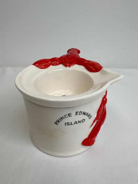 Vintage P.E.I Ceramic Lobster Butter Warmer