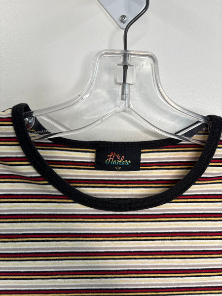 Harlow Striped Cotton Baby Tee (S)