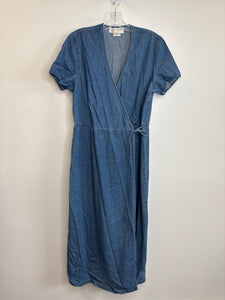 Vintage Nancy G Maxi Wrap Denim Dress (12)