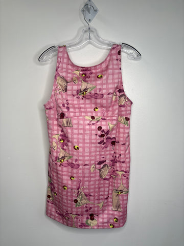Urban Outfitters Cherry & Martini Printed Mini Dress (M)