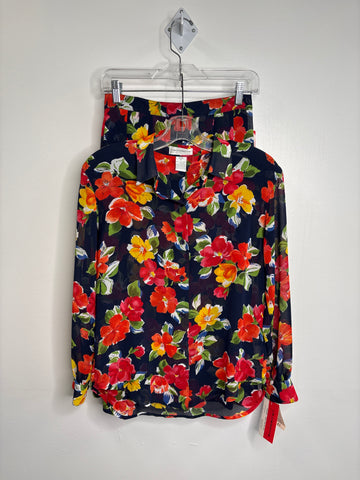 NWT Liz Claiborne Set Of 2 Floral Blouse With Skirt (6)