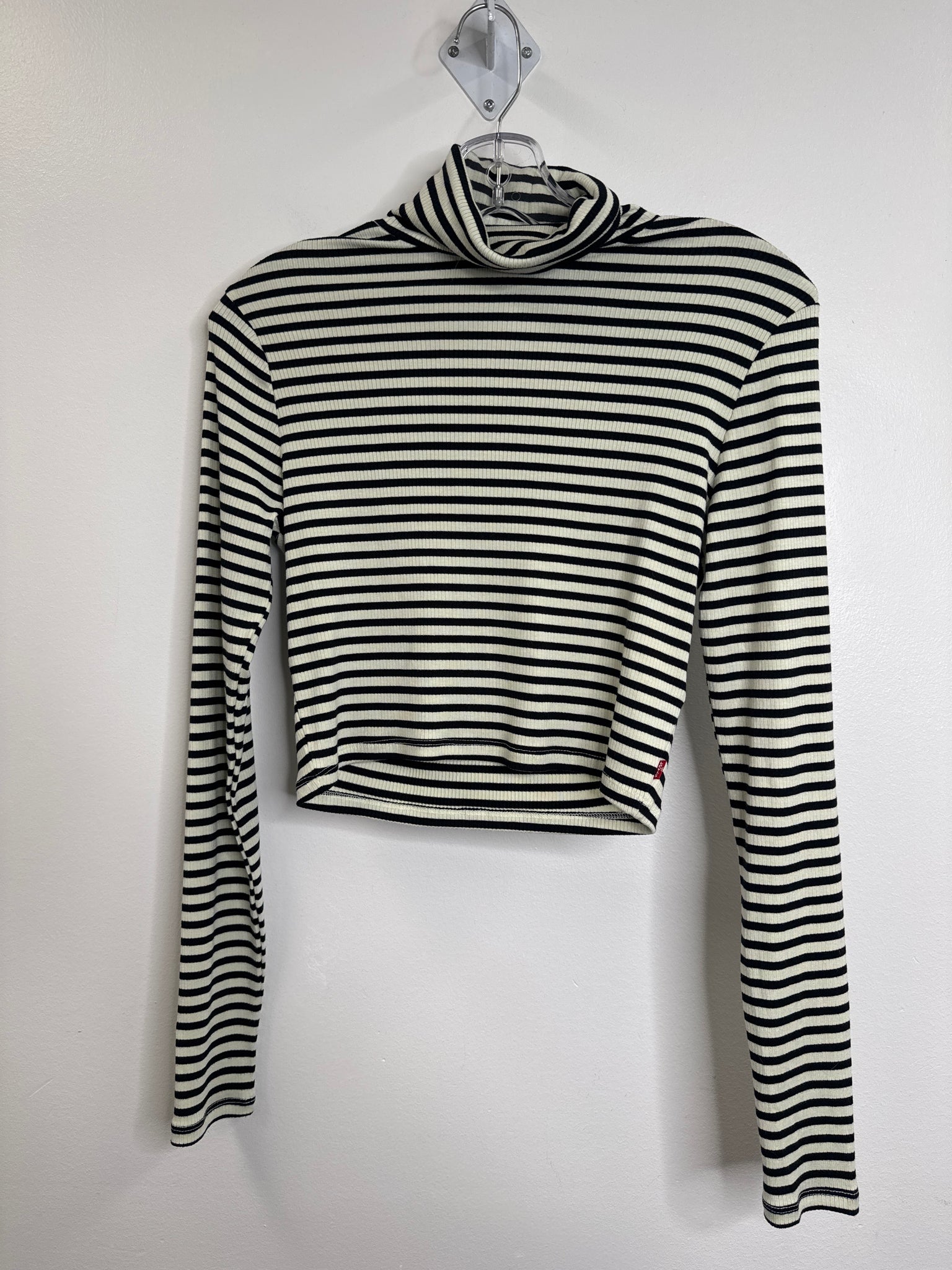 Levi’s Striped Cropped Long-Sleeve Top (S)