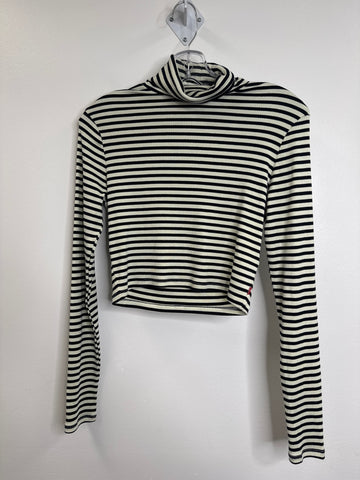 Levi’s Striped Cropped Long-Sleeve Top (S)
