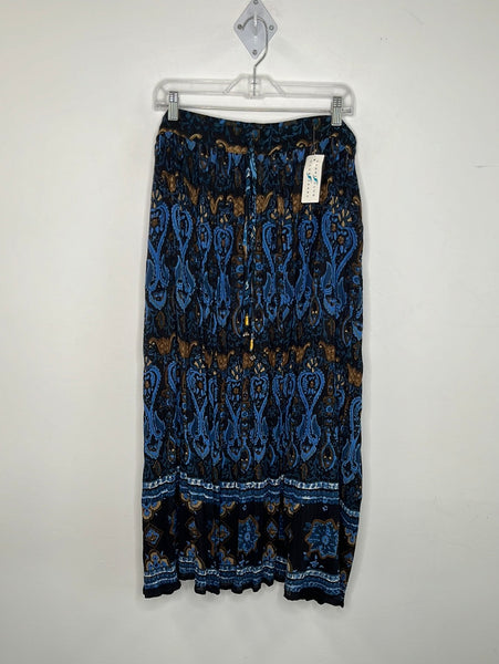 NWT Vintage Jessica Blue Broomstick Skirt (2X)