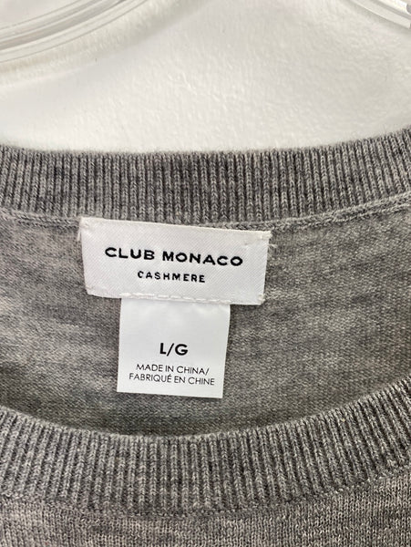 Club Monaco Cold Shoulder Cashmere Top (L)