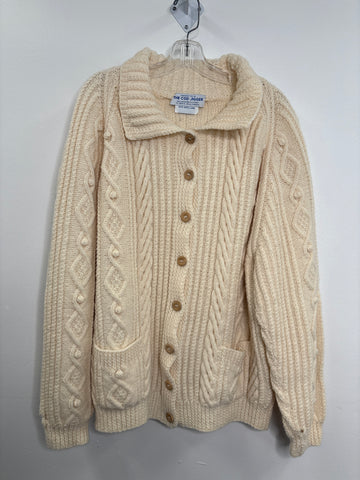 Vintage The Cod Jigger Wool Cableknit Thick Cardigan