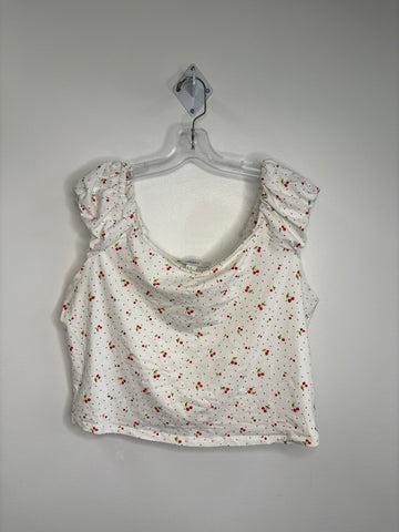 Forever 21 Cherry Printed Top (2XL)