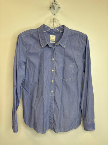 Gap Long-Sleeve Button-Down Cotton Blouse (M)