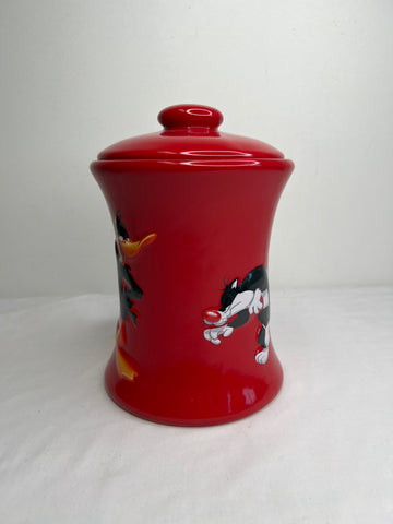 Retro Tindex Looney Tunes Red Cookie Jar