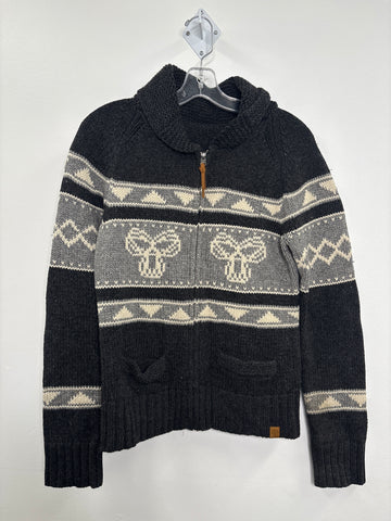 Vintage Aritzia TNA Cowichan Style Thick Wool Zip-Up Jacket