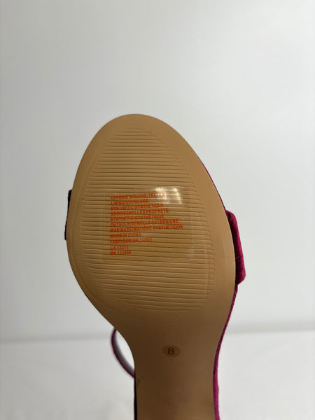 NEW Joe Fresh Suede Ankle Strap Block Heels (US 8)