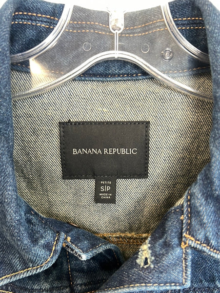 Banana Republic Denim Cropped Jacket (S)