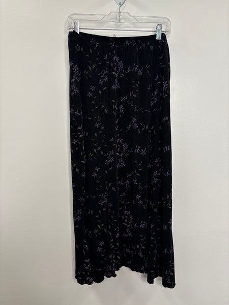 Retro Briggs New York Floral Maxi Skirt (XL)