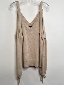 Intermix Cold Shoulder Knit Sweater (M)